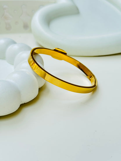 18K MICRO GOLD PLATED EMERALD BRACELET