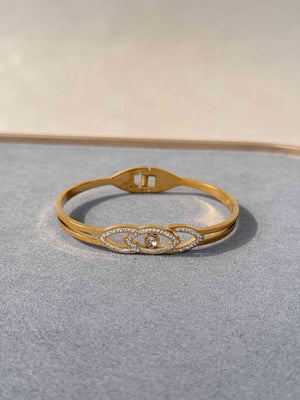 EVIL EYE 18K GOLD PLATED BRACELET