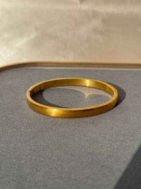 PLAIN 18k GOLD PLATED BRACELET