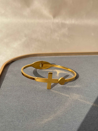 CROSS 18K GOLD PLATED BRACELET