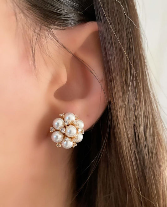 18K NATURAL PEARL EARRINGS