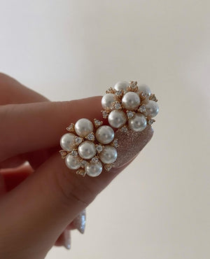 18K NATURAL PEARL EARRINGS