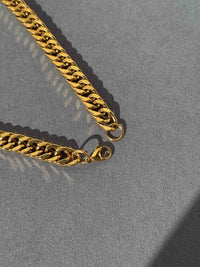 MENS’S 18k GOLD PLATED CUBANS CHAIN