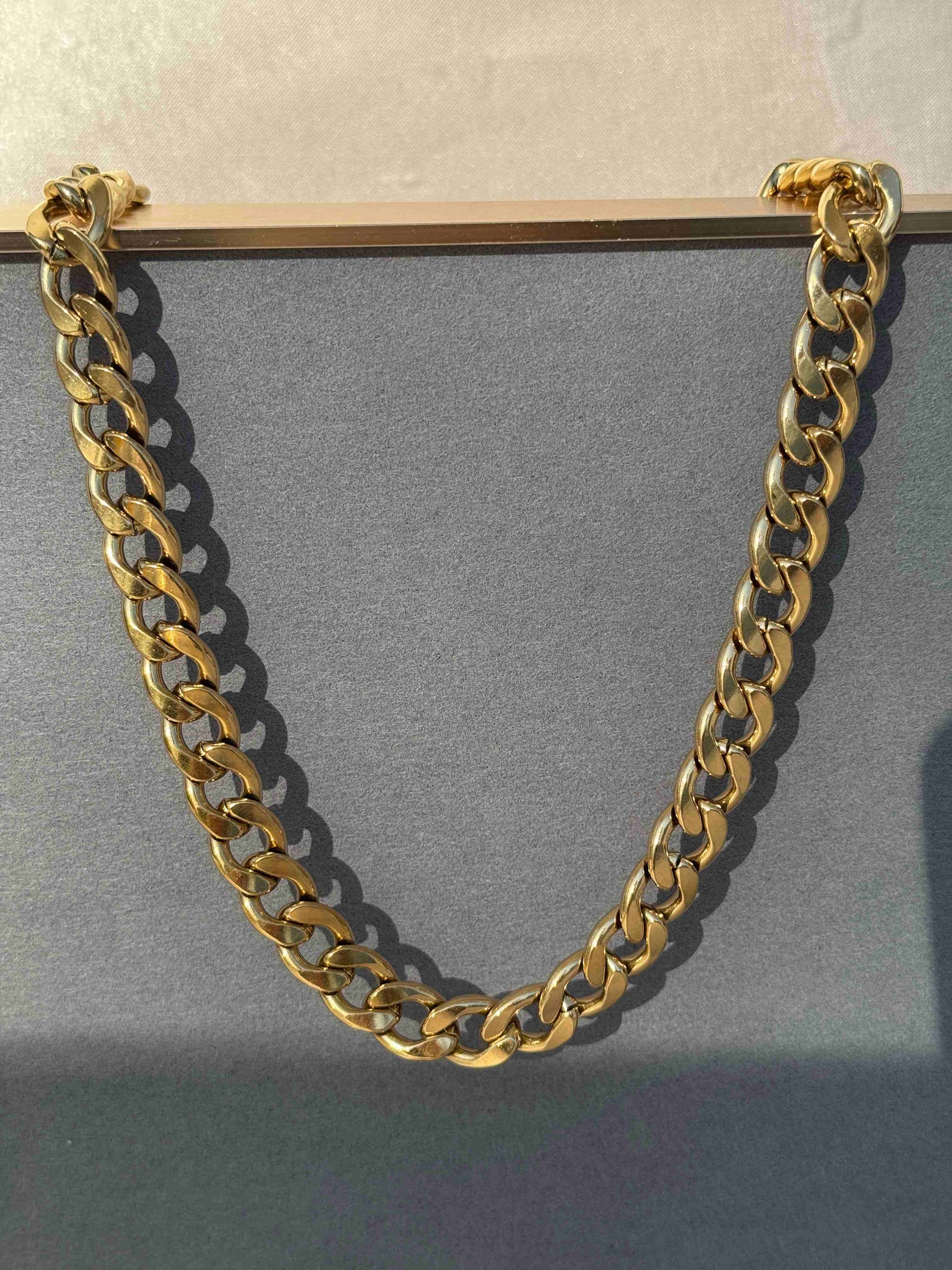 CUBANS MICRO GOLD PLATED CHAINS - 12.5 MM
