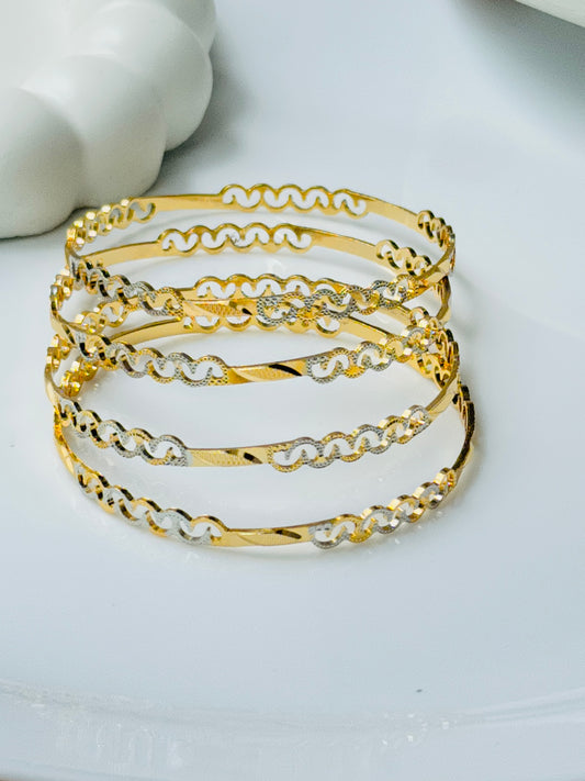 MICRO GOLD PLATED ANTI TARNISH BANGLES