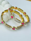 ANTIQUE RUBY ZIRCON BANGLES