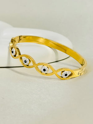 EVIL EYE 18K GOLD PLATED ANTI TARNISH BRACELET