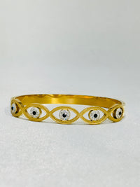 EVIL EYE 18K GOLD PLATED ANTI TARNISH BRACELET