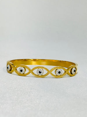 EVIL EYE 18K GOLD PLATED ANTI TARNISH BRACELET