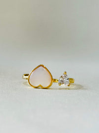 ADJUSTABLE 18K GOLD PLATED ANTI TARNISH RING