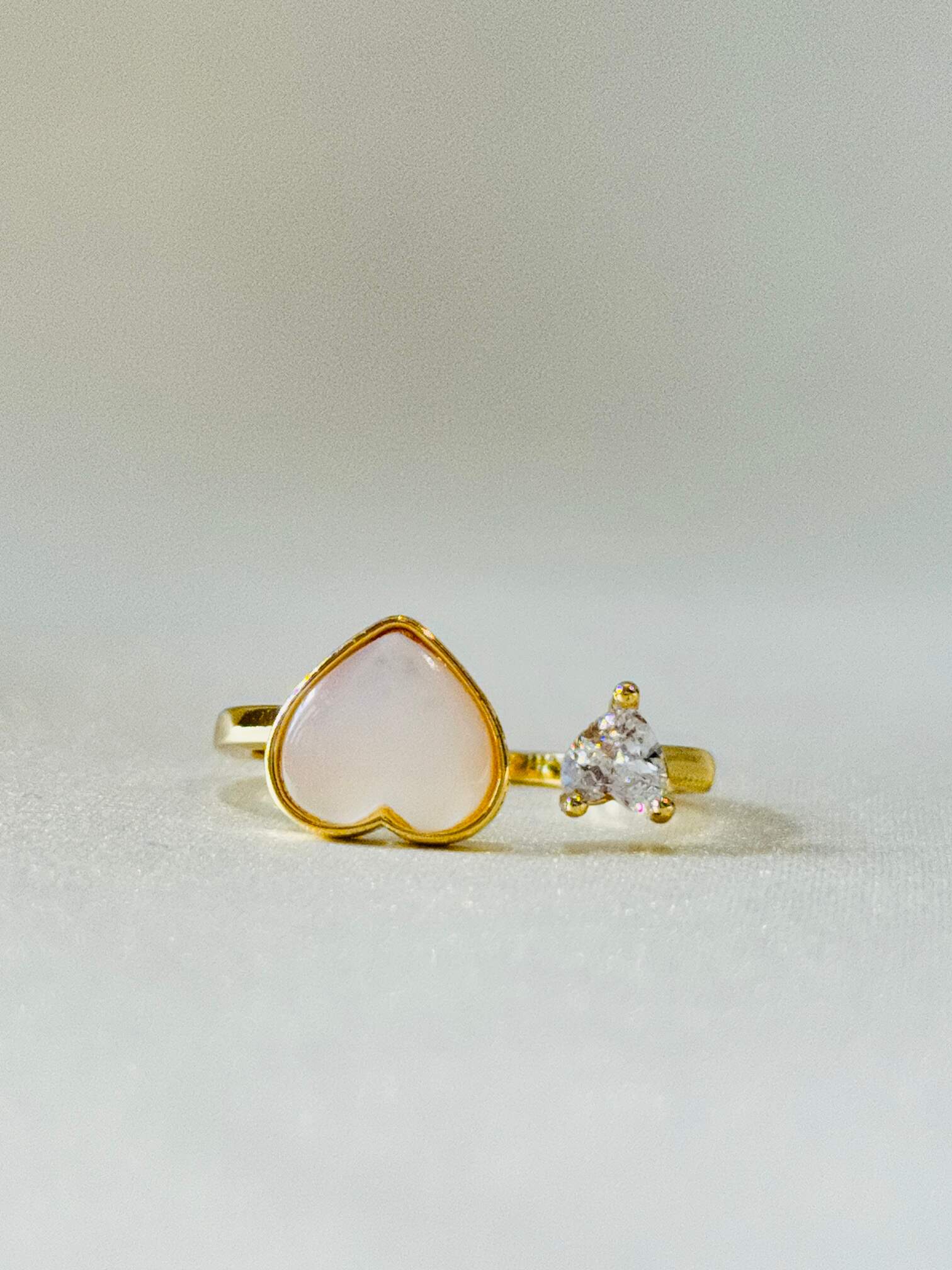 ADJUSTABLE 18K GOLD PLATED ANTI TARNISH RING