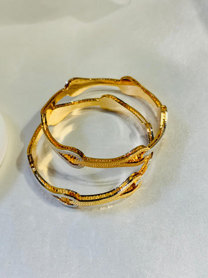 ANTIQUE MICRO GOLD PLATED BANGLES