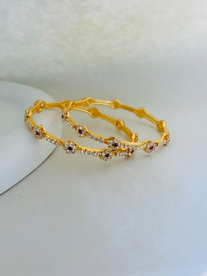 ANTIQUE MICRO GOLD PLATED BANGLES