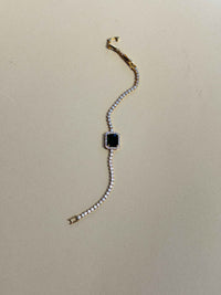 GOLD PLATED 18K EMERALD BRACELET