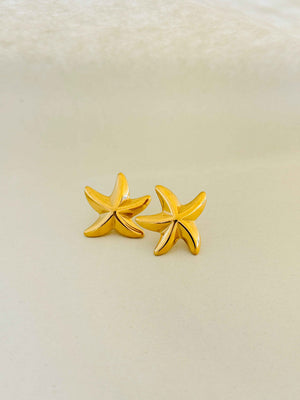 18k ANTI TARNISH GOLD PLATED STAR EARRINGS