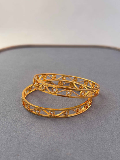 MICRO GOLD PLATED ZIRCON BANGLES