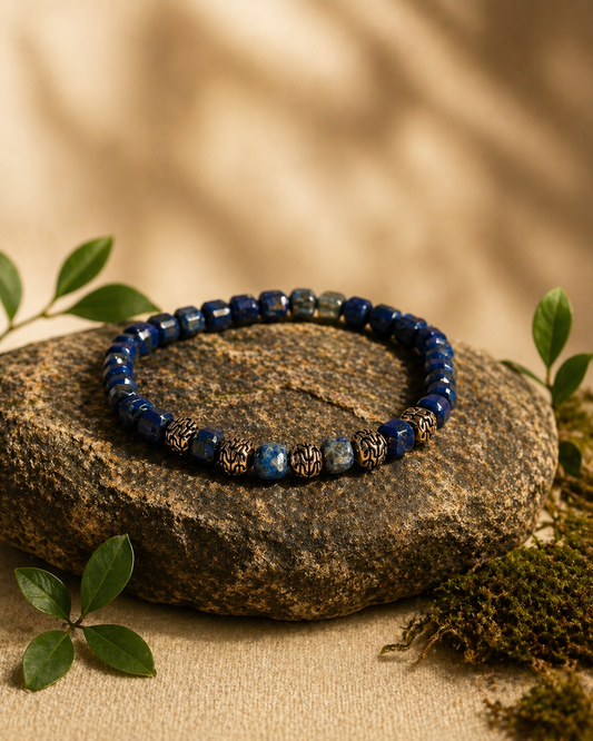 NATURAL LAPIS LAZULI STONE BRACELET