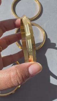 MENS 22K GOLD PLATED ANTI TARNISH KADA - 8 MM