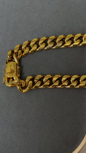 LUXE CUBAN GOLD PLATED LINK CHAIN - 15 MM