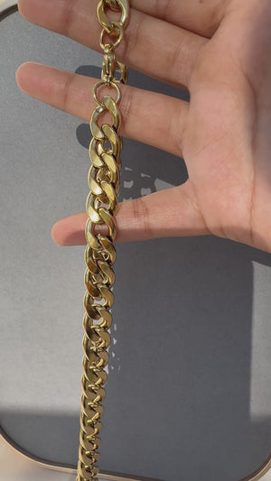 CUBANS MICRO GOLD PLATED CHAINS - 12.5 MM