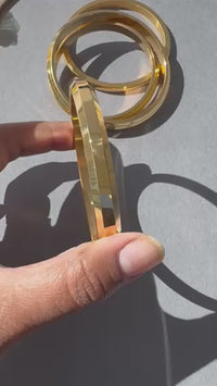 MENS 22K GOLD PLATED ANTI TARNISH KADA - 8 MM